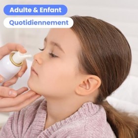 Aquaderma Spray Nasal Eau Thermale - Lot 2*150ml - Hygiène Nasale Quotidienne Enfant & Adulte - Apaise les Irritations - Ingr