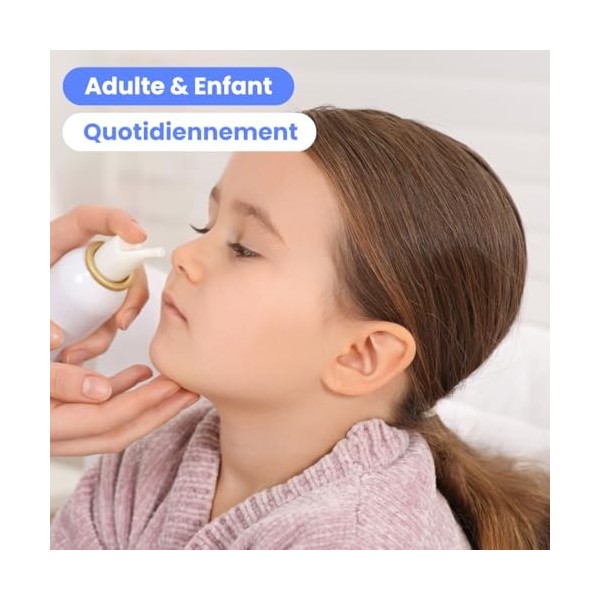 Aquaderma Spray Nasal Eau Thermale - Lot 2*150ml - Hygiène Nasale Quotidienne Enfant & Adulte - Apaise les Irritations - Ingr