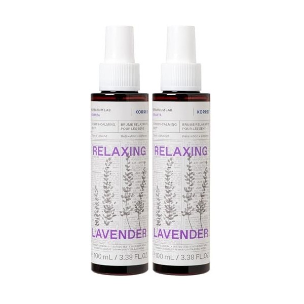 Brume Relaxante pour les sens - Lavande - 100ml Lot de 2 Crème Jour et Nuit