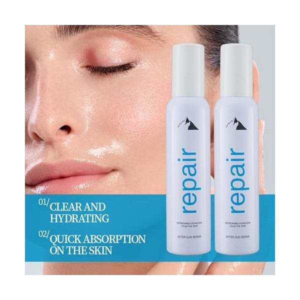 Brume rafraîchissante pour le visage avec formule hydratante | Pour une peau rayonnante et lisse | Avec ingrédients naturels 