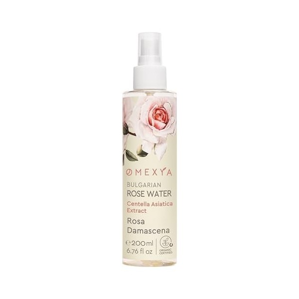 Omexya Rosa Damascena – Spray d’Eau de Rose Naturelle 100 ml avec Acide Hyaluronique – Tonique Visage & Brume Rafraîchissante...