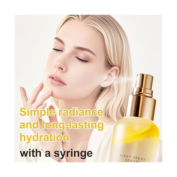 First Spray Serum Sérum en Spray à la Truffe Blanche, sérum dhuile pour le visage, Brume Hydratante pour le Peau Radieuse, S