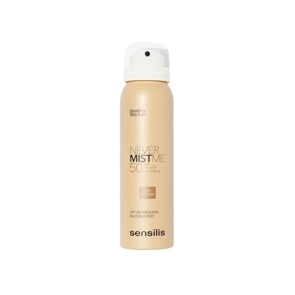 Sensilis - Invisible Never Mist Me SPF50, Brume de Haute Protection en Spray, Protège la Peau des Rayons UVA et UVB, Hydrate 