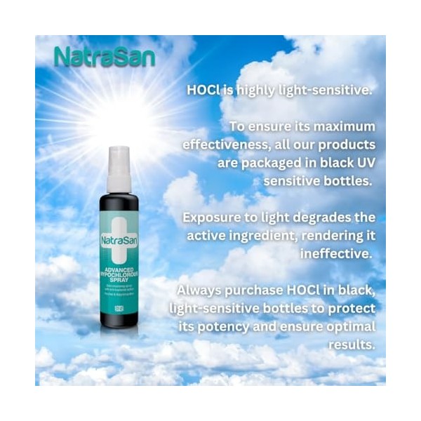 NatraSan Spray Hypochloreux Avancé, Nettoyant pour la Peau Sans Alcool et Sans Parfum, 500ml Crème Jour et Nuit