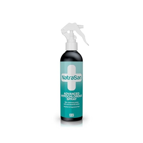 NatraSan Spray Hypochloreux Avancé, Nettoyant pour la Peau Sans Alcool et Sans Parfum, 500ml Crème Jour et Nuit