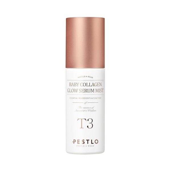PESTLO T3 Baby Collagen Sérum Glow Mist pour tous les types de peau avec collagène végétalien et ingrédients stimulant lélas