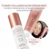 PESTLO T3 Baby Collagen Sérum Glow Mist pour tous les types de peau avec collagène végétalien et ingrédients stimulant lélas