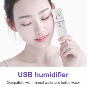Beavorty Vapeur pour le visage avec nano-spray Humidificateur portable compact et léger