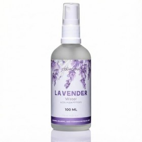 COLLAGENA Spray deau de lavande pour le visage - Formule brevetée avec hydrolat de lavande et peptides de collagène - Toniqu