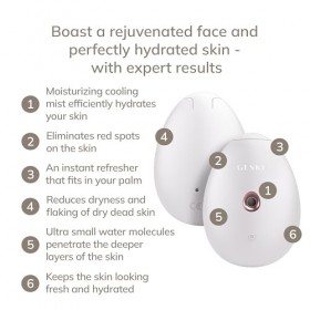 GESKE | SmartAppGuided™ Facial Hydration Refresher | 4 in 1 | Atomiseur deau | Vaporisateur facial | Vaporisation deau | Br C...