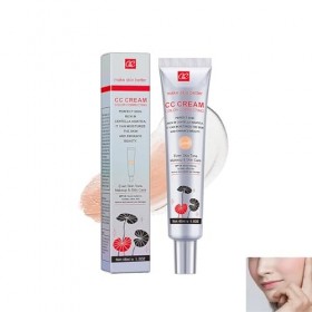 Base de Maquillage CC Cream,CC Crème à la Centella Asiatica,Maquillage et Soin Illuminateur de Teint Haute Définition pour Vi