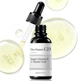 23% Vitamine C Serum Visage, Sérum Vitamine C avec vitamine e et Acide Hyaluronique, Serum Hydratant Visage, Améliore la Peau