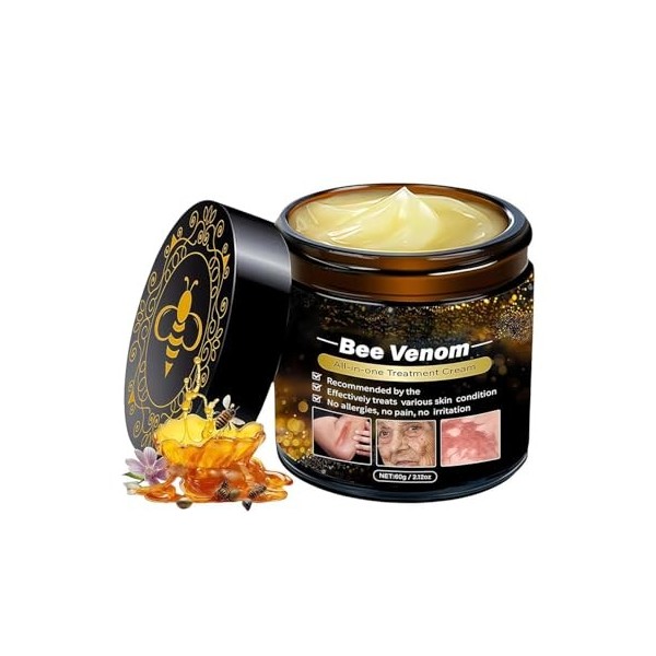 ZKUNL Venin DAbeille, Creme Venin DAbeille, Bee Venom Creme Venin DAbeilles, crème réparatrice professionnelle au venin d