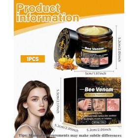 ZKUNL Venin DAbeille, Creme Venin DAbeille, Bee Venom Creme Venin DAbeilles, crème réparatrice professionnelle au venin d