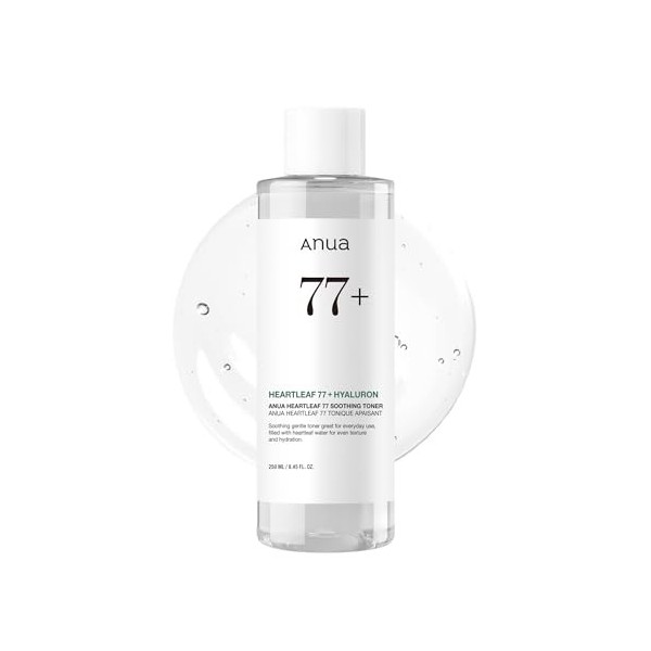Anua Heartleaf 77% Toner Visage – Lotion Tonique Apaisante et Hydratante pour Peau Sensible, Rougeurs & Barrière Cutanée, Ski