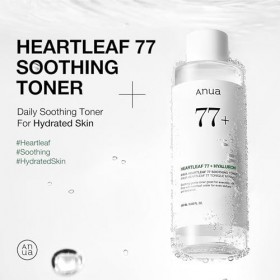 Anua Heartleaf 77% Toner Visage – Lotion Tonique Apaisante et Hydratante pour Peau Sensible, Rougeurs & Barrière Cutanée, Ski