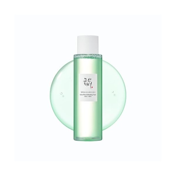 Beauty of Joseon Tonique Aha Bha À La Prune Verte, Essence Rafraîchissante Pour Le Visage, Hydratant, Soin Coréen Pour La Pea