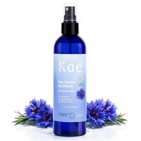KAÉ Eau Florale de Bleuet Bio 98,8% Naturelle - Démaquillant Yeux Sensibles - Lotion Tonique Visage Apaisante - Décongestionn...