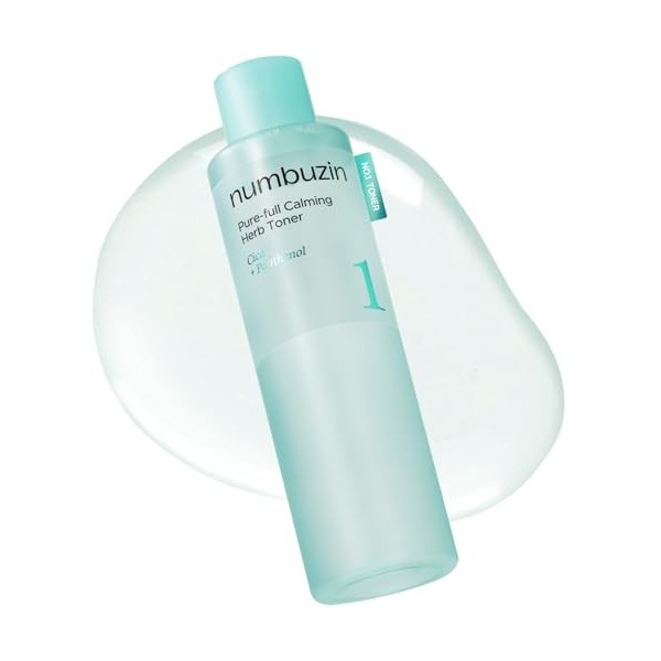 numbuzin N°1 Tonique | Tonique aux plantes apaisantes | Peau à tendance acnéique, hydrate, apaise en profondeur | Centella As