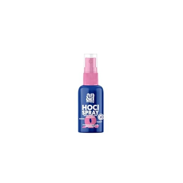 ANDbeauty HOCl Mini Spray pour le visage - Tonique apaisant pour la peau à lacide hypochloreux - Tonique rafraîchissant et h
