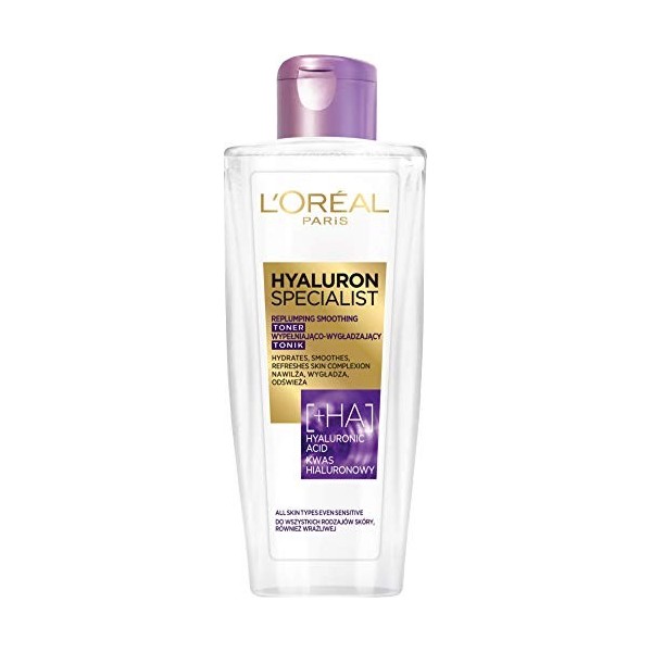 LOréal Paris Skin Expertise Hyaluron Specialist Tonic Flifting Tonic tonique pour le visage hydratant, rafraîchit, également