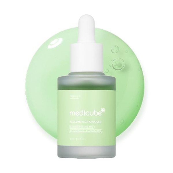 medicube Masse oculaire puissante mais douce : apaise tous les problèmes de peau avec les exosomes Centella Asiatian qui offr