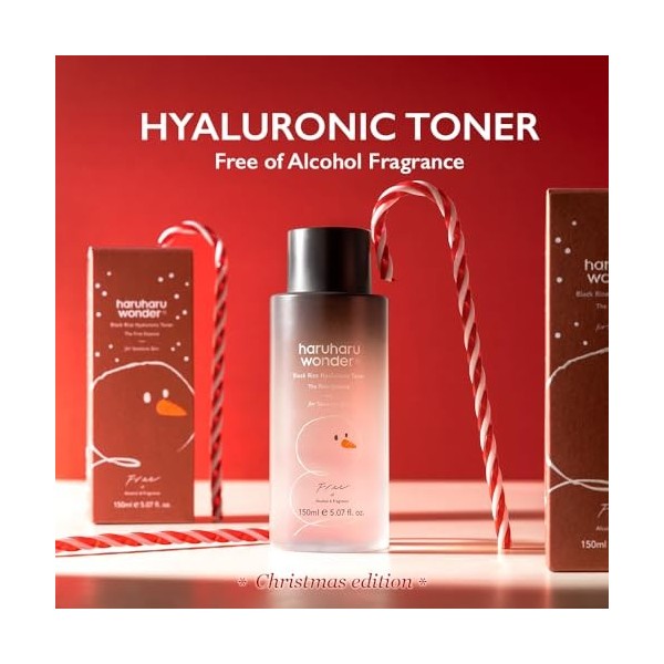 haruharu Wonder Black Rice Hyaluronic Toner 150ml Christmas Limited Edition 