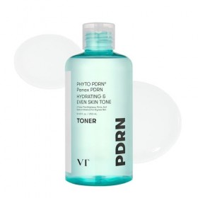 VT COSMETICS PDRN Toner hydratant pour le visage avec 50 000 ppm PDRN végétalien, ginseng sauvage coréen, niacinamide et pant