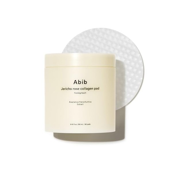 Abib Tampons De Collagène Jericho Rose, Tonique Coréen Anti Âge Raffermissant Pour Le Visage, Exfoliant Et Soin De La Peau, 6