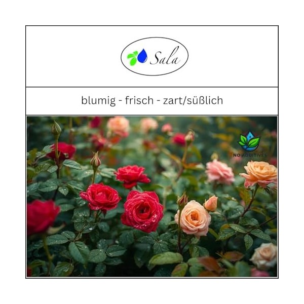 Sala Eau de rose bio 1 l 1000 ml Bouteille en verre