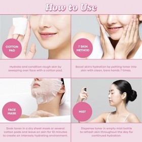 TONYMOLY Wonder Ceramide Mochi Toner, 500ml - Grand Format, Soin Coréen, Texture Lactée Hydratante & Fortifiante, Effet Peau 