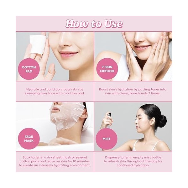 TONYMOLY Wonder Ceramide Mochi Toner, 500ml - Grand Format, Soin Coréen, Texture Lactée Hydratante & Fortifiante, Effet Peau 