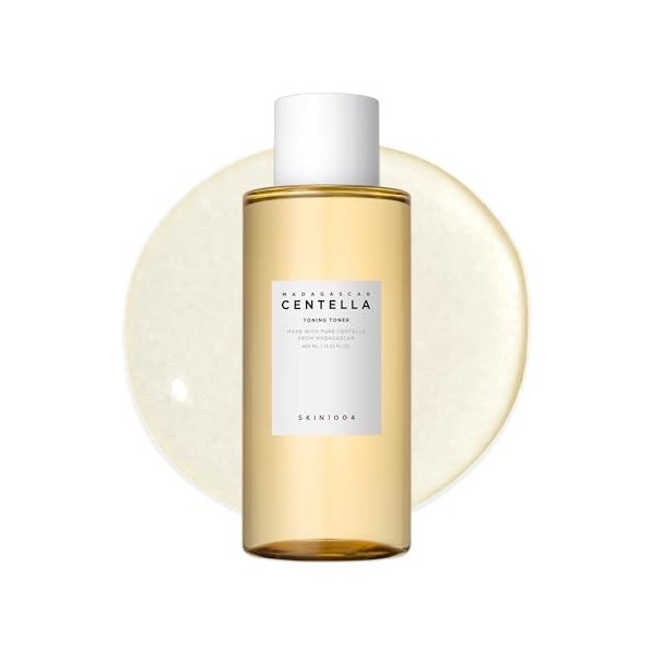 SKIN1004 Centella Asiatica Toning Toner 13,52 fl. oz 400 ml | Extrait de Centella 84 % | Solution quotidienne de soin de la