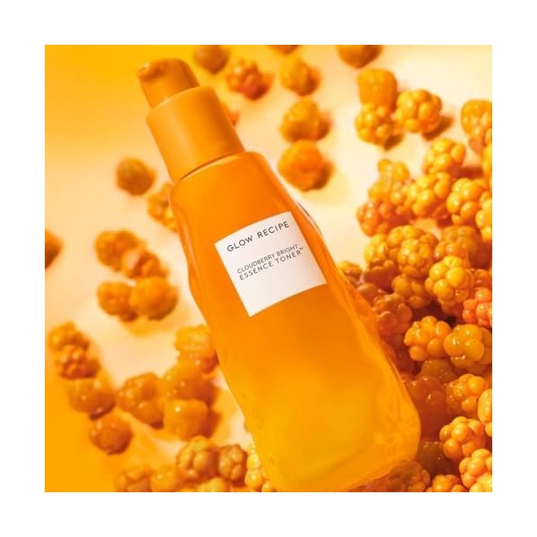 Glow Recipe Tonique éclaircissant Cloudberry + Essence Skincare - Tonique Visage CoQ10 pour renforcer la barrière cutanée + E