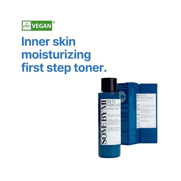 SOME BY MI Tonique Réparateur Beta-Panthénol 150 ml – Tonique coréen au panthénol & bêta-sitostérol – Renforce la barrière cu