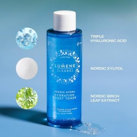 LUMENE Nordic Hydra [Lähde] Lotion Tonique Hydratation Intense – Toner Visage Hydratant avec Acide Hyaluronique et Bouleau No