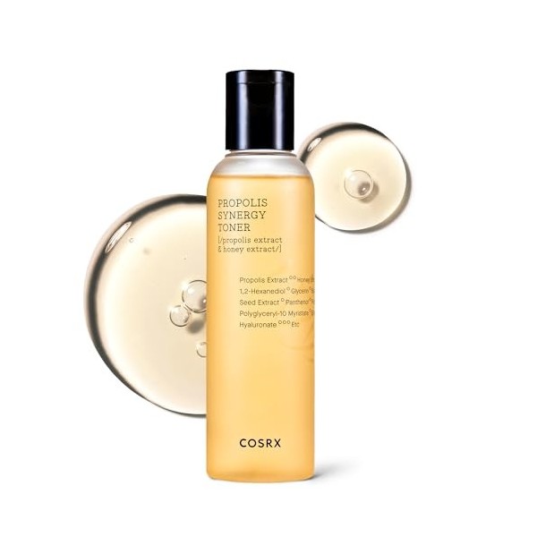 COSRX Full Fit Propolis Synergy Toner, 280ml / 9.46 fl.oz | Tonique hydratant instantané, Propolis 72.6% Miel 10.7% Panthénol