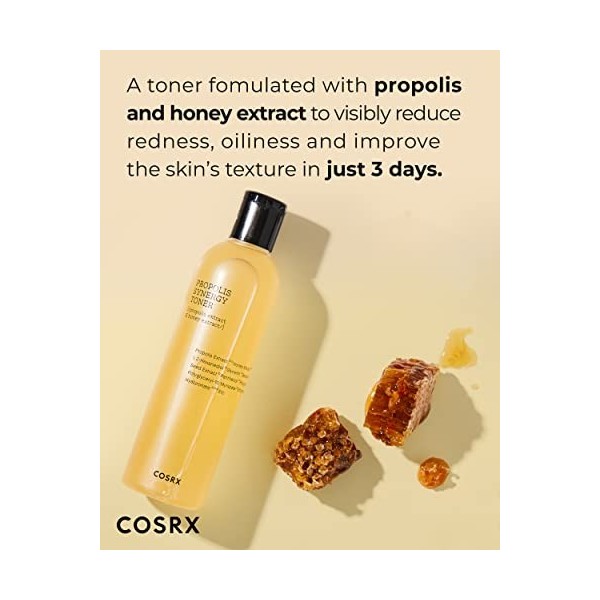 COSRX Full Fit Propolis Synergy Toner, 280ml / 9.46 fl.oz | Tonique hydratant instantané, Propolis 72.6% Miel 10.7% Panthénol