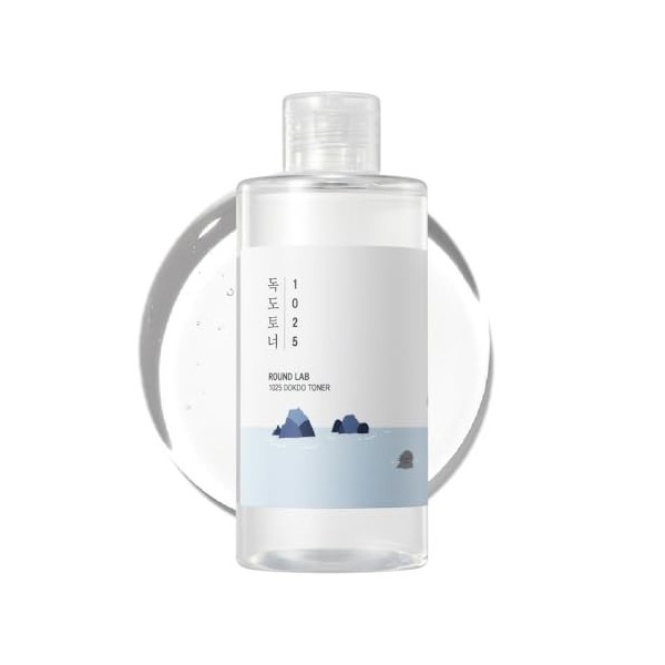 ROUND LAB Tonique Dokdo | Exfolie les cellules mortes de la peau, reconstitue la peau avec une hydratation longue durée, un t
