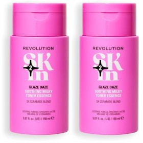 Revolution SKin, Glaze Daze Soothing Milky Toner Essence, Tonico Lenitivo e Idratante con Ceramide, Vegano e Cruelty-Free, 15...