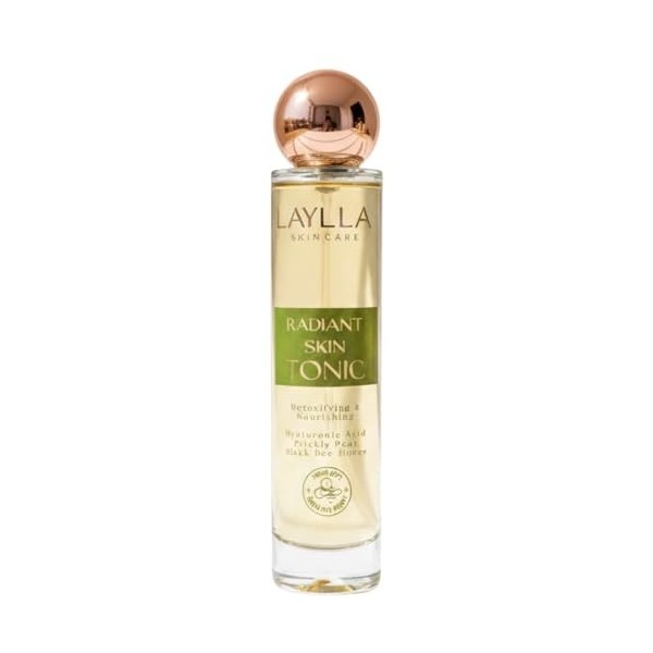 LAYLLA Radiant Skin Tonic - Tonique hydratant pour le visage à lacide hyaluronique et aux principes actifs végétaux - Pour 