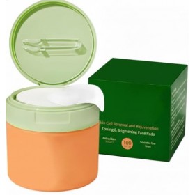 Toner Pads - Lot de 100 tampons hydratants en coton pour soins quotidiens de la peau - Soin doux pour un teint plus uniforme 