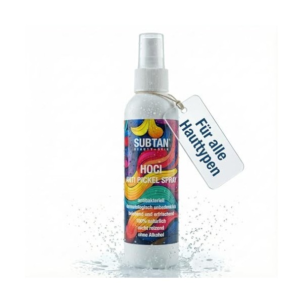 SUBTAN Spray à boutons pour le visage et le corps - Spray apaisant pour le visage et le corps pour les peaux sujettes aux imp