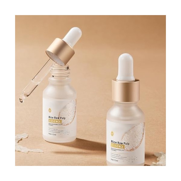 2PC Sérum Hydratante Visage, Sérum Anti-Rides pour le Visage, Éclaircit le Teint, Améliore léclat lisse et lhumidité, Pour 