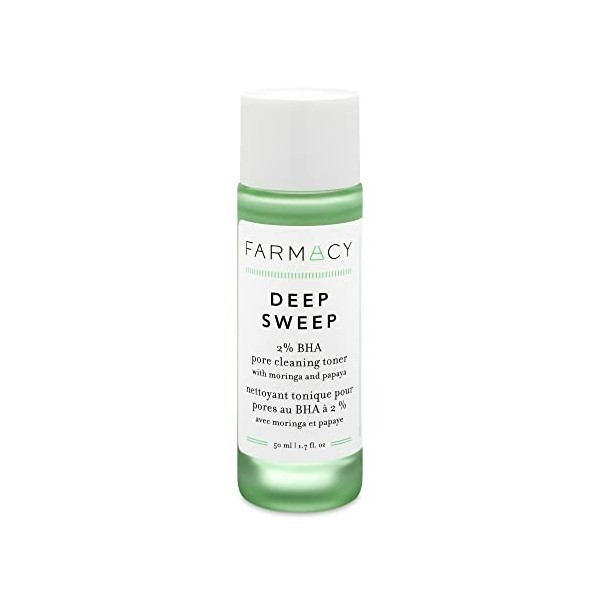 Farmacy Deep Sweep - Tonique visage 2% BHA - Nettoyant pour les pores et exfoliant visage - Tonique à l’acide salicylique 50