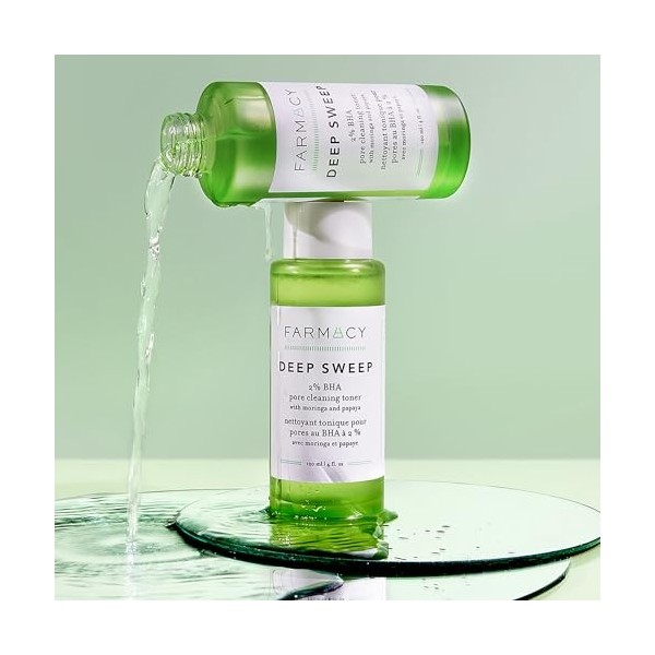 Farmacy Deep Sweep - Tonique visage 2% BHA - Nettoyant pour les pores et exfoliant visage - Tonique à l’acide salicylique 50