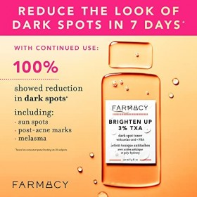 Farmacy Tonique éclaircissante pour le visage - Toner avec 3% TXA, acide azélaïque et PHA, 120 ml