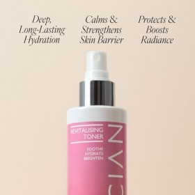 SKINIAN Toner Revitalisant - Riche en Vitamine C, Concombre + Vitamine B5 - Soin Professionnel de la Peau - Tonique Visage Qu