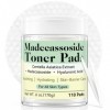 Toner Pad à la centella asiatica, Toner Visage, Exfoliation Douce, Soin Apaisant pour Peau Rouge, Hydratation et Pores, Tampo
