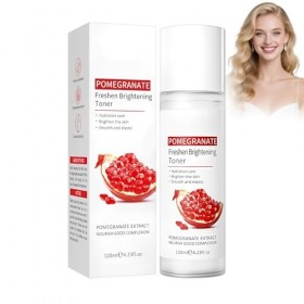 Hppsctink Tonique à la grenade, 120ml Tonique visage à la grenade, Hydrate Et Améliore La Texture De La Peau, Tonique Exfolia